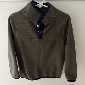 4T Boys Sweater in Olive and Navy